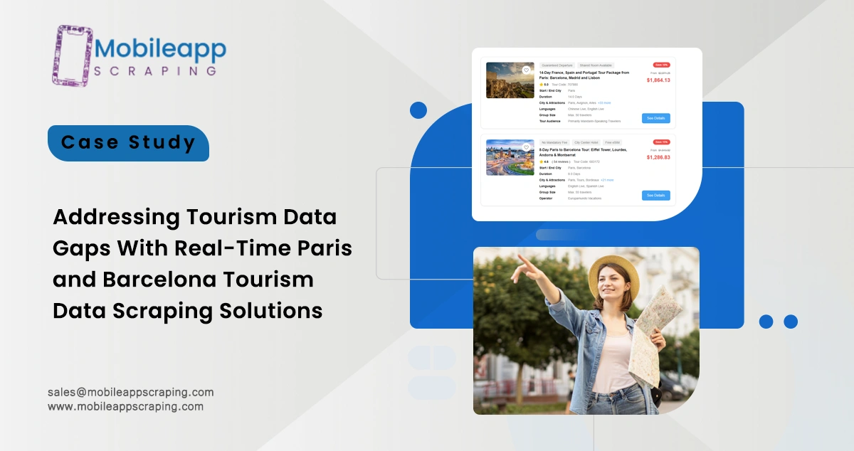 Real-Time Paris and Barcelona Tourism Data Scraping
